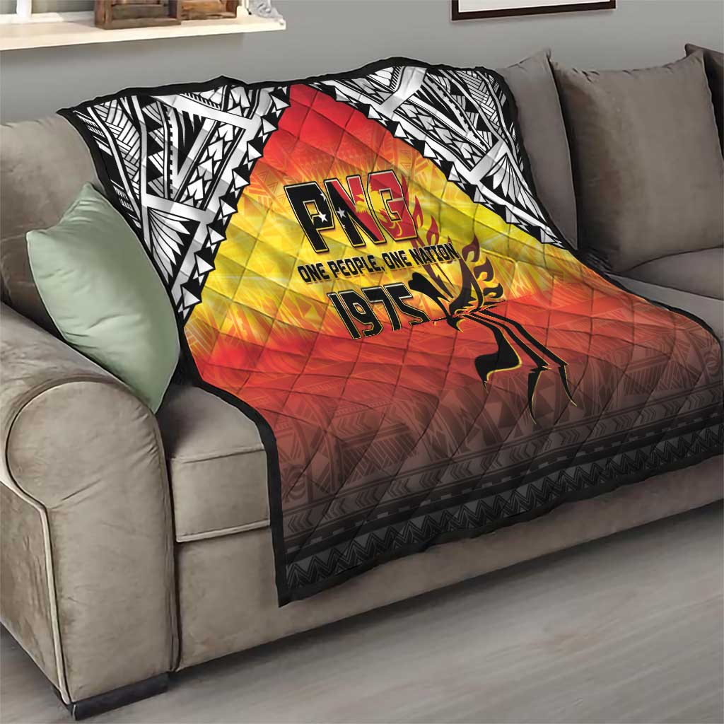 Papua New Guinea 49th Independence Day Quilt One People One Nation One PNG