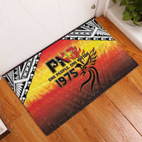 Papua New Guinea 50th Independence Day Rubber Doormat One People One Nation One PNG LT05 - Polynesian Pride