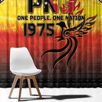 Papua New Guinea 50th Independence Day Window Curtain One People One Nation One PNG LT05 - Polynesian Pride