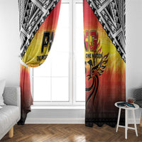 Papua New Guinea 50th Independence Day Window Curtain One People One Nation One PNG LT05 - Polynesian Pride