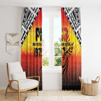 Papua New Guinea 50th Independence Day Window Curtain One People One Nation One PNG LT05 - Polynesian Pride