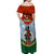 Vanuatu Penama Province Off Shoulder Maxi Dress Vanuatuan Coat Of Arms Polynesian Pattern LT05 - Polynesian Pride