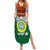 Vanuatu Penama Province Summer Maxi Dress Vanuatuan Coat Of Arms Polynesian Pattern LT05 Women Green - Polynesian Pride