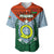 Personalized Vanuatu Penama Province Baseball Jersey Vanuatuan Coat Of Arms Polynesian Pattern LT05 Green - Polynesian Pride