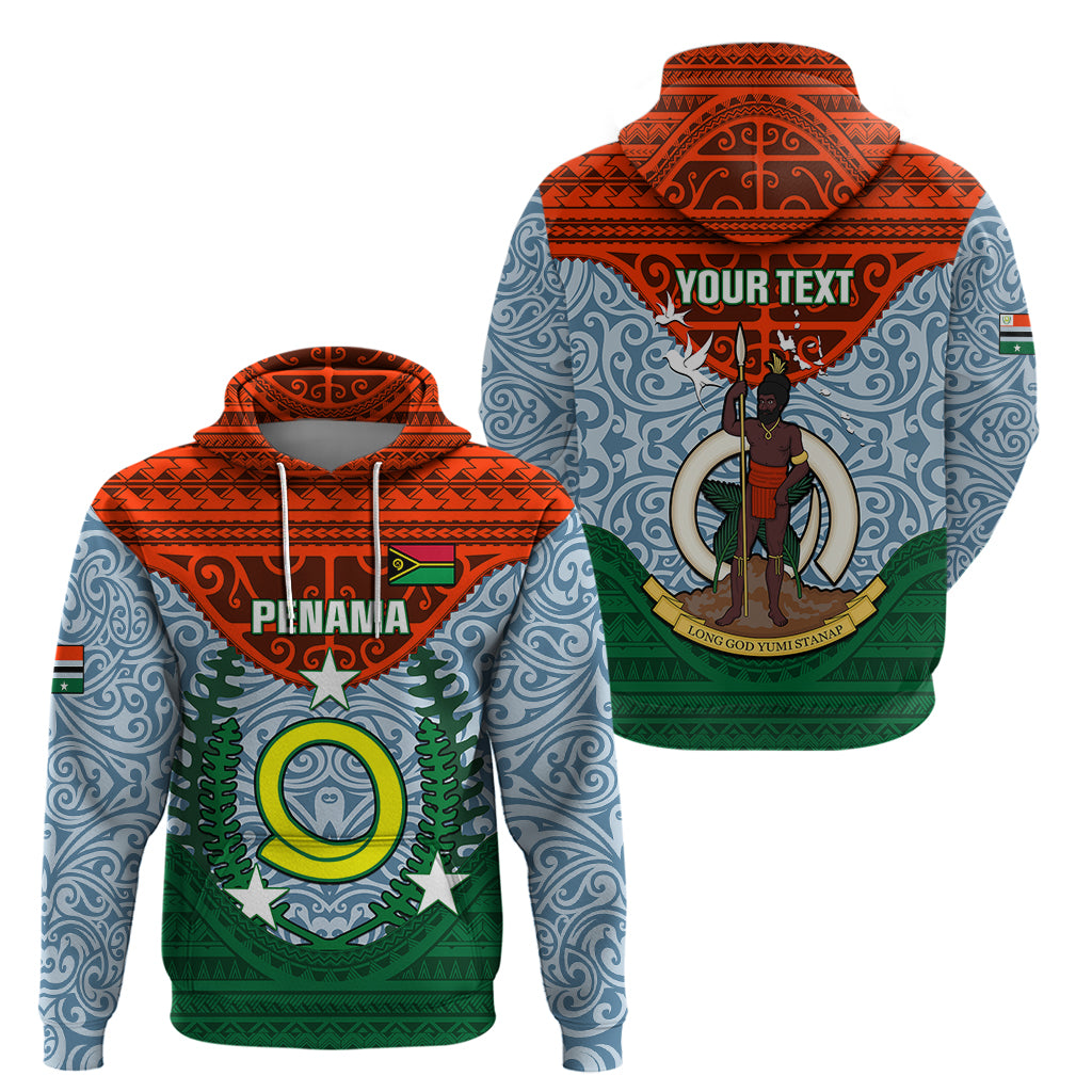 Personalized Vanuatu Penama Province Hoodie Vanuatuan Coat Of Arms Polynesian Pattern LT05 - Polynesian Pride