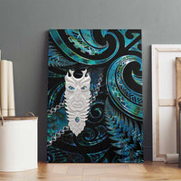 New Zealand Aotearoa Canvas Wall Art Maori Tane Te Waiora Paua Shell Glitter Turquoise LT05 - Polynesian Pride