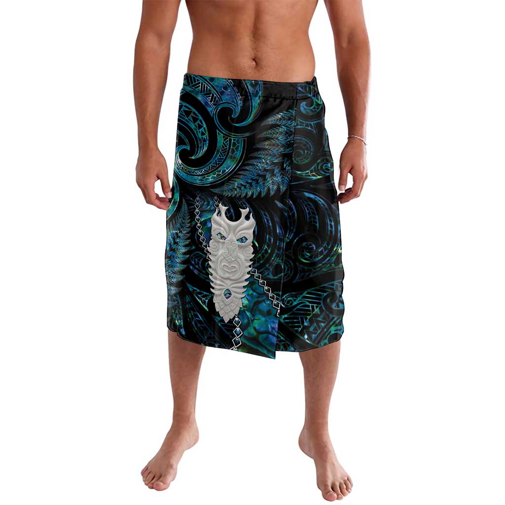 New Zealand Aotearoa Lavalava Maori Tane Te Waiora Paua Shell Glitter Turquoise LT05 Turquoise - Polynesian Pride