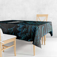 New Zealand Aotearoa Tablecloth Maori Tane Te Waiora Paua Shell Glitter Turquoise LT05 - Polynesian Pride
