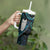 New Zealand Aotearoa Tumbler With Handle Maori Tane Te Waiora Paua Shell Glitter Turquoise