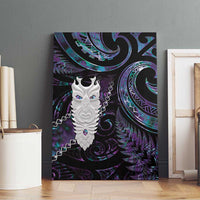 New Zealand Aotearoa Canvas Wall Art Maori Tane Te Waiora Paua Shell Glitter Purple LT05 - Polynesian Pride