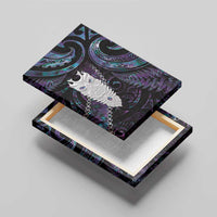 New Zealand Aotearoa Canvas Wall Art Maori Tane Te Waiora Paua Shell Glitter Purple LT05 - Polynesian Pride