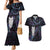 New Zealand Aotearoa Couples Matching Mermaid Dress and Hawaiian Shirt Maori Tane Te Waiora Paua Shell Glitter Purple