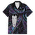 New Zealand Aotearoa Family Matching Mermaid Dress and Hawaiian Shirt Maori Tane Te Waiora Paua Shell Glitter Purple