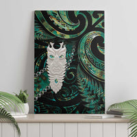 New Zealand Aotearoa Canvas Wall Art Maori Tane Te Waiora Paua Shell Glitter Green LT05 - Polynesian Pride