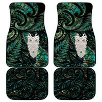 New Zealand Aotearoa Car Mats Maori Tane Te Waiora Paua Shell Glitter Green LT05 - Polynesian Pride