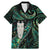 New Zealand Aotearoa Family Matching Mermaid Dress and Hawaiian Shirt Maori Tane Te Waiora Paua Shell Glitter Green