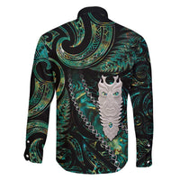 New Zealand Aotearoa Family Matching Mermaid Dress and Hawaiian Shirt Maori Tane Te Waiora Paua Shell Glitter Green