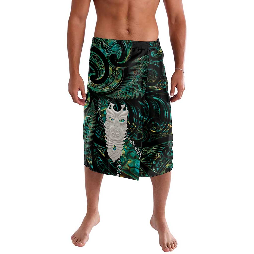 New Zealand Aotearoa Lavalava Maori Tane Te Waiora Paua Shell Glitter Green LT05 Green - Polynesian Pride