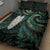 New Zealand Aotearoa Quilt Bed Set Maori Tane Te Waiora Paua Shell Glitter Green