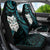 New Zealand Aotearoa Car Seat Cover Maori Wheku Paua Shell Glitter Turquoise