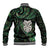 New Zealand Aotearoa Baseball Jacket Maori Wheku Paua Shell Glitter Green