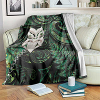 New Zealand Aotearoa Blanket Maori Wheku Paua Shell Glitter Green LT05 Green - Polynesian Pride