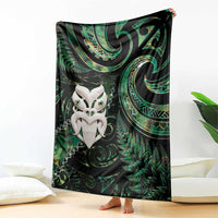 New Zealand Aotearoa Blanket Maori Wheku Paua Shell Glitter Green LT05 - Polynesian Pride