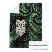New Zealand Aotearoa Blanket Maori Wheku Paua Shell Glitter Green LT05 - Polynesian Pride