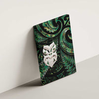 New Zealand Aotearoa Canvas Wall Art Maori Wheku Paua Shell Glitter Green LT05 - Polynesian Pride