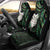 New Zealand Aotearoa Car Seat Cover Maori Wheku Paua Shell Glitter Green