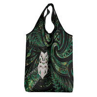 New Zealand Aotearoa Grocery Bag Maori Wheku Paua Shell Glitter Green LT05 - Polynesian Pride