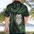 New Zealand Aotearoa Hawaiian Shirt Maori Wheku Paua Shell Glitter Green