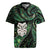 New Zealand Aotearoa Rugby Jersey Maori Wheku Paua Shell Glitter Green