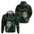 New Zealand Aotearoa Zip Hoodie Maori Wheku Paua Shell Glitter Green