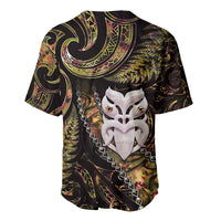 New Zealand Aotearoa Baseball Jersey Maori Wheku Paua Shell Glitter Gold