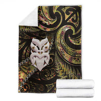 New Zealand Aotearoa Blanket Maori Wheku Paua Shell Glitter Gold LT05 - Polynesian Pride