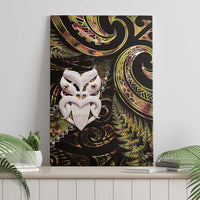 New Zealand Aotearoa Canvas Wall Art Maori Wheku Paua Shell Glitter Gold LT05 - Polynesian Pride