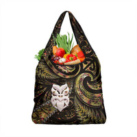 New Zealand Aotearoa Grocery Bag Maori Wheku Paua Shell Glitter Gold LT05 1-pack One Size Gold - Polynesian Pride