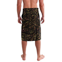 New Zealand Aotearoa Lavalava Maori Wheku Paua Shell Glitter Gold LT05 - Polynesian Pride