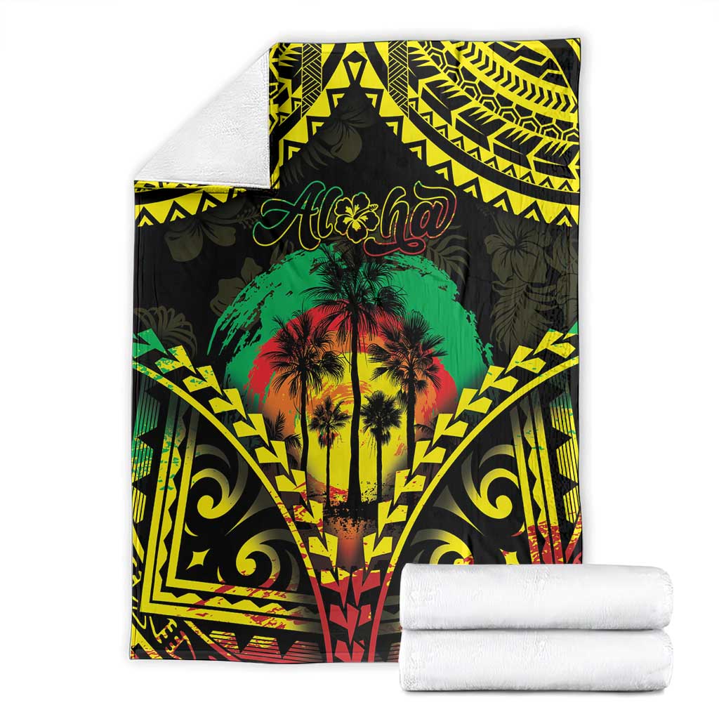 Aloha Tropical Palm Trees Blanket Reggae Polynesian Pattern LT05 - Polynesian Pride