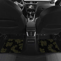 Aloha Tropical Palm Trees Car Mats Reggae Polynesian Pattern LT05 Set 2pcs - Back Black - Polynesian Pride