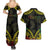 Aloha Tropical Palm Trees Couples Matching Summer Maxi Dress and Hawaiian Shirt Reggae Polynesian Pattern