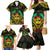 Aloha Tropical Palm Trees Family Matching Mermaid Dress and Hawaiian Shirt Reggae Polynesian Pattern