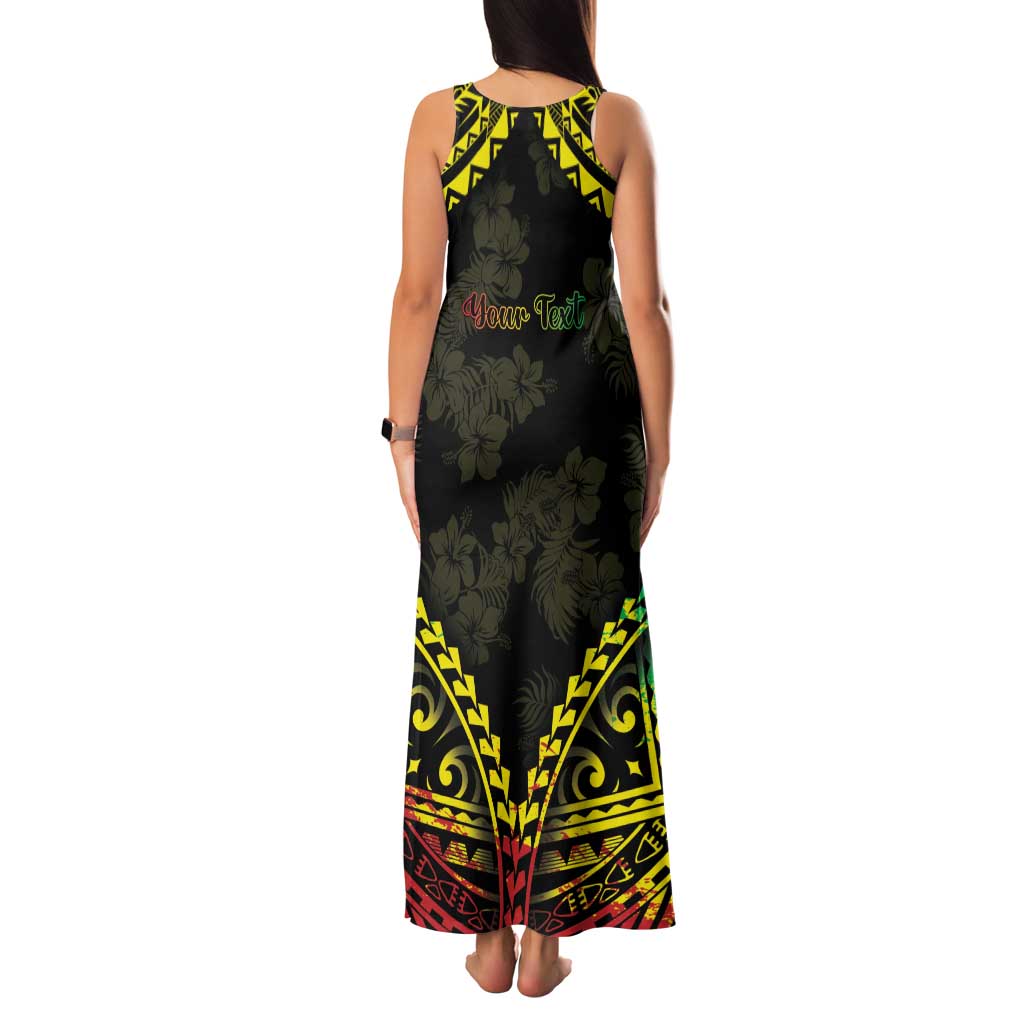 Aloha Tropical Palm Trees Family Matching Tank Maxi Dress and Hawaiian Shirt Reggae Polynesian Pattern LT05 - Polynesian Pride