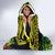 Aloha Tropical Palm Trees Hooded Blanket Reggae Polynesian Pattern