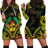 Aloha Tropical Palm Trees Hoodie Dress Reggae Polynesian Pattern LT05 - Polynesian Pride