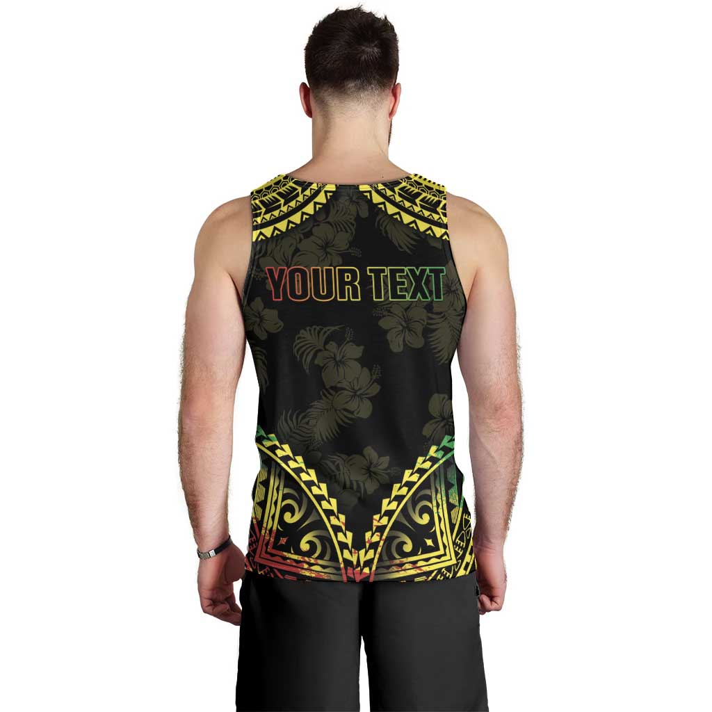 Aloha Tropical Palm Trees Men Tank Top Reggae Polynesian Pattern LT05 - Polynesian Pride