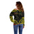 Aloha Tropical Palm Trees Off Shoulder Sweater Reggae Polynesian Pattern