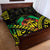 Aloha Tropical Palm Trees Quilt Bed Set Reggae Polynesian Pattern