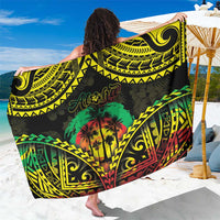 Aloha Tropical Palm Trees Sarong Reggae Polynesian Pattern